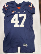 UVA Cavaliers Team Issued / Game Worn Nike Football Jersey - Size 46LINE #47